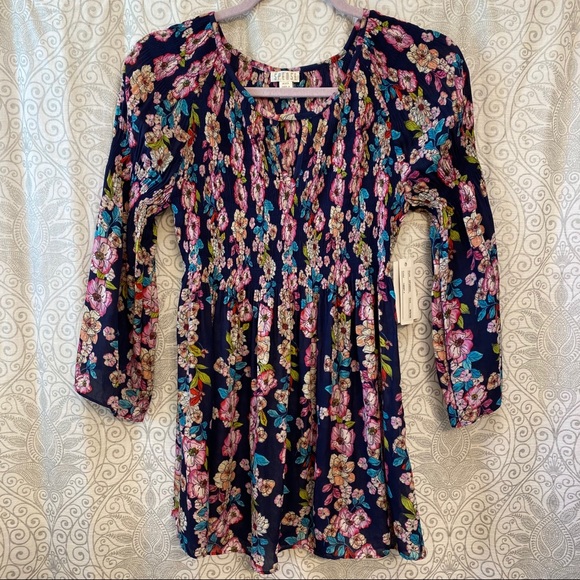 Spense Tops - Spense NWT Smocked Bell Sleeve Blouse